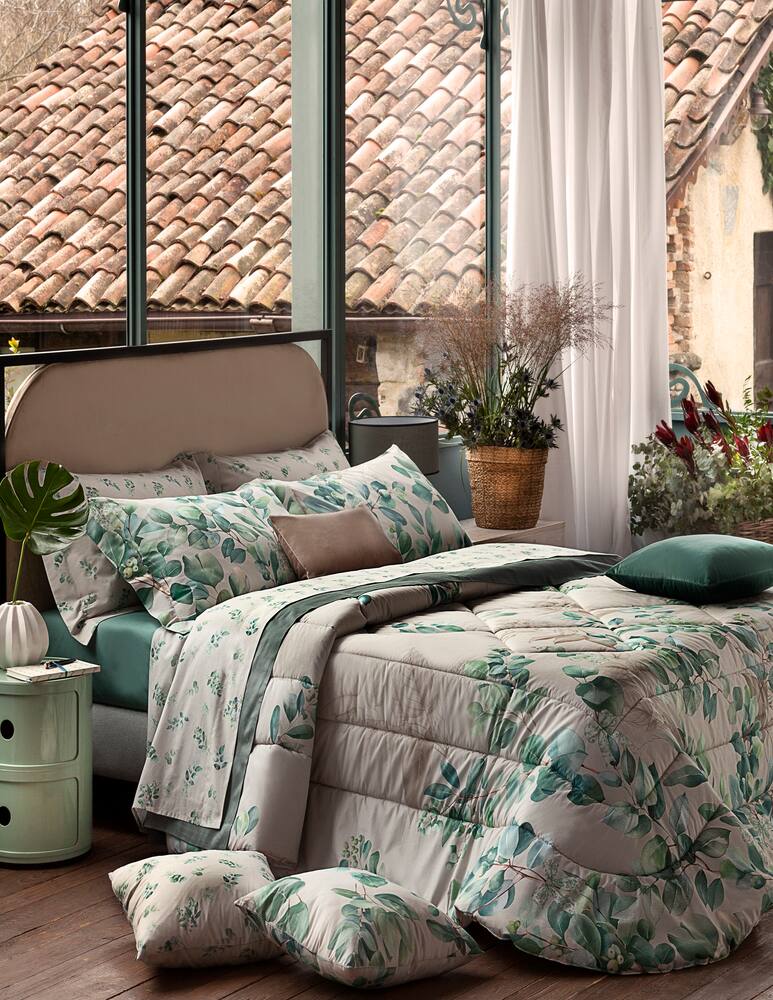 rinascente Tessitura Randi Laurel Set Lenzuola In Percalle Matrimoniale