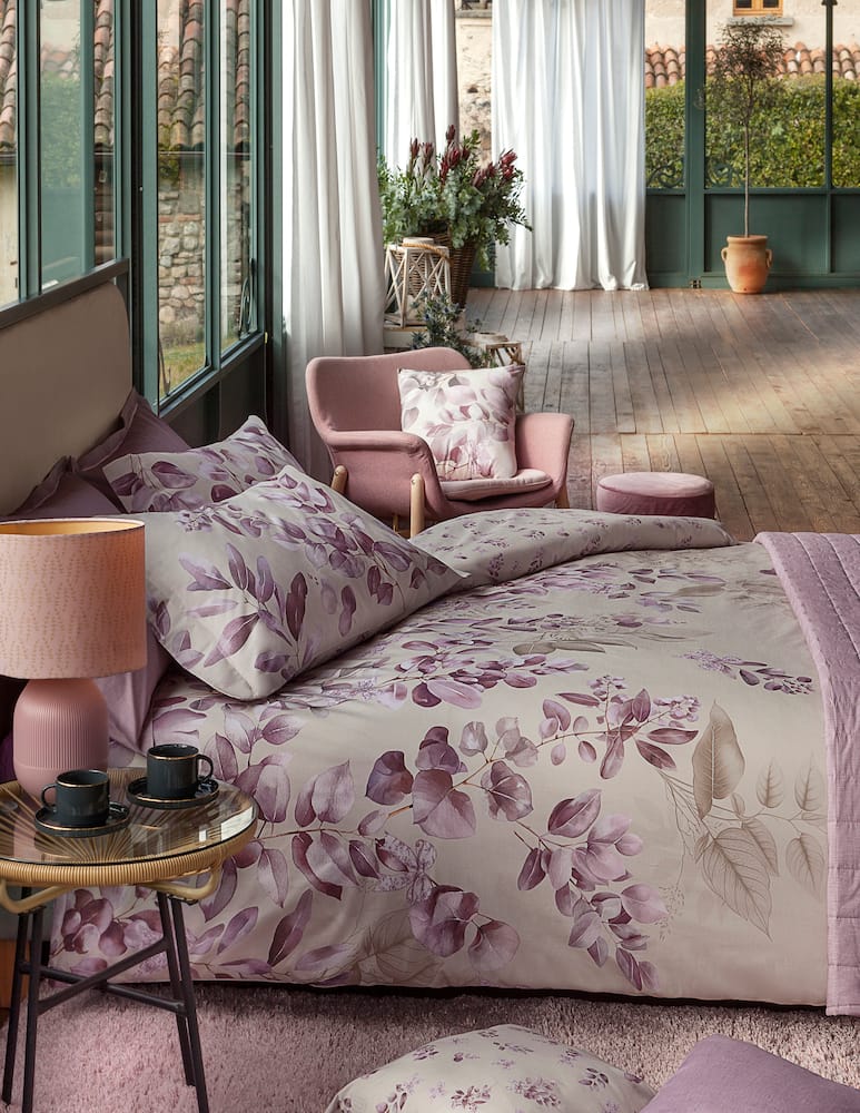 rinascente Tessitura Randi Laurel Set Copripiumino In Percalle Matrimoniale