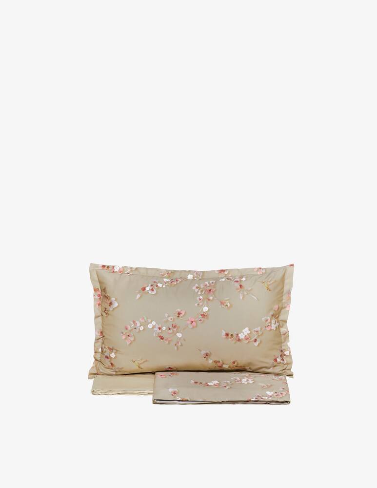 rinascente Tessitura Randi Almond double bed sheet set