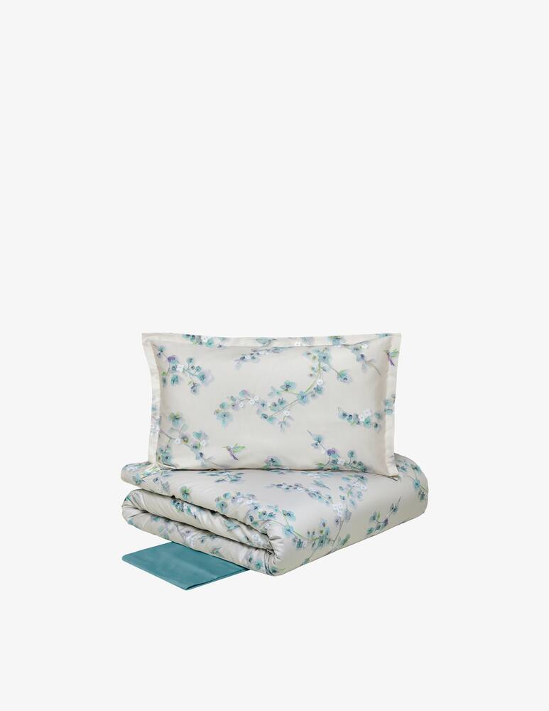 rinascente Tessitura Randi Almond double duvet cover set in pure cotton satin 300TC