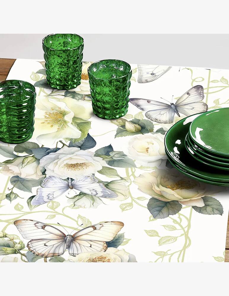 rinascente Tessitura Randi Tea rose tablecloth pure cotton digitally printed cm 150x220