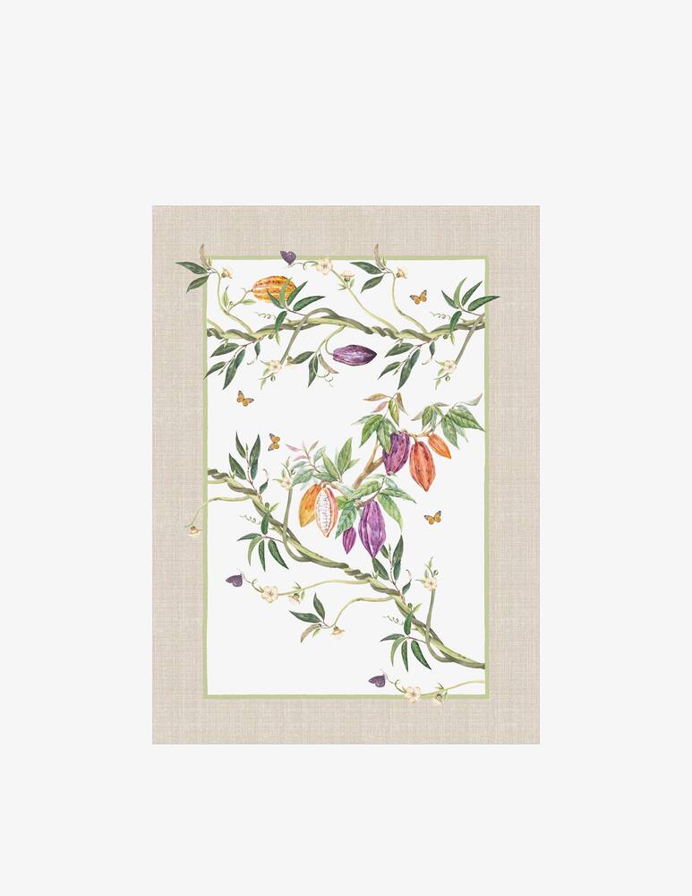 rinascente Tessitura Randi Cocoa Tea Towel in pure cotton, Made in Italy.