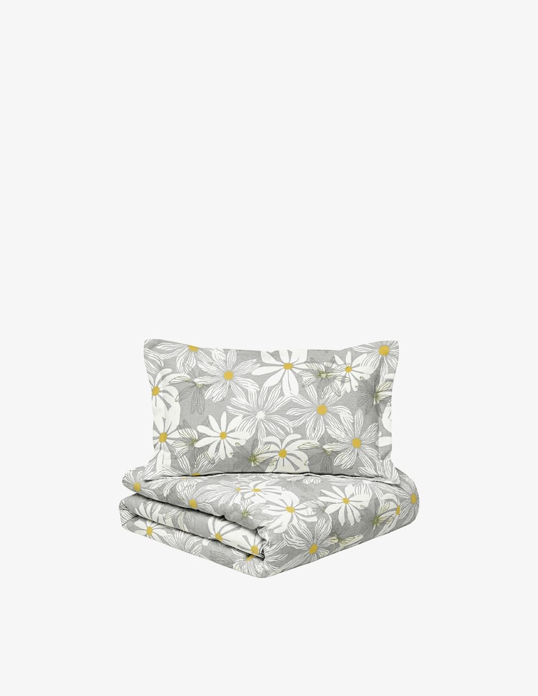 Tessitura Randi Flower Satin Duvet Cover Set - picture 1 Tessitura Randi Flower Satin Duvet Cover Set - picture 1