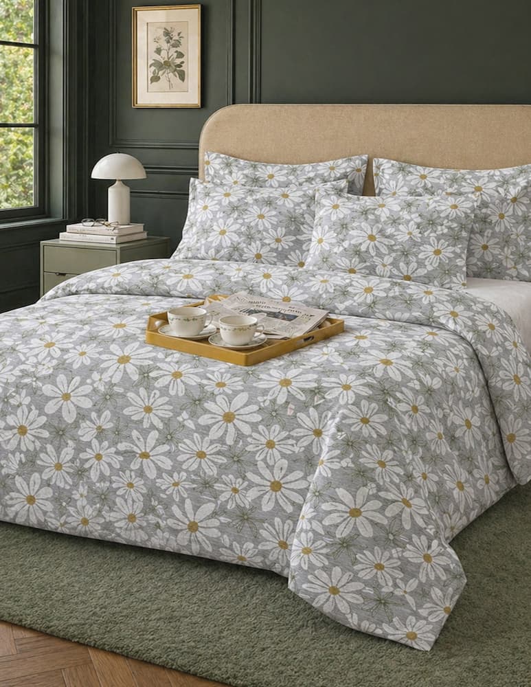 Tessitura Randi Flower Satin Duvet Cover Set - picture 2 Tessitura Randi Flower Satin Duvet Cover Set - picture 2