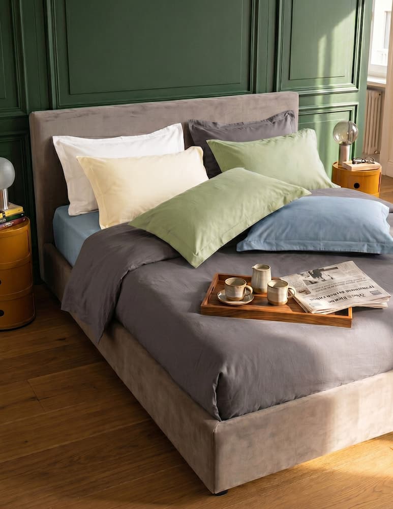 rinascente Tessitura Randi Luce 2-Piece Cotton Satin Pillowcase Set