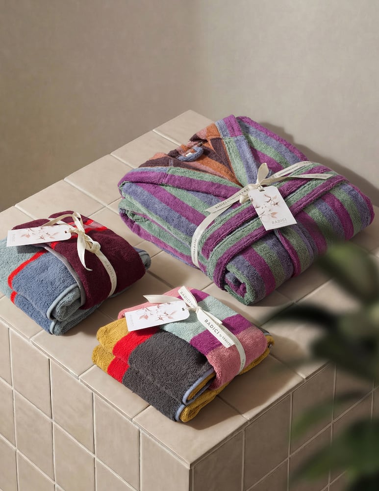 rinascente Tessitura Randi Reverso Towel And Guest Towel Set, Double Face