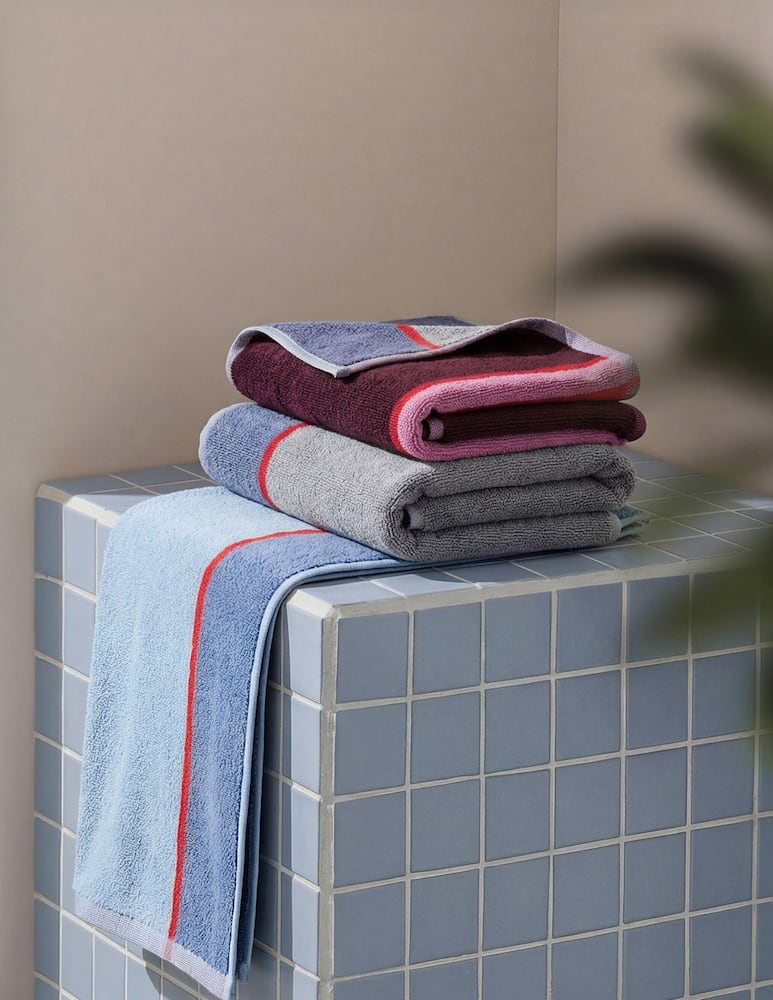 rinascente Tessitura Randi Reverso Towel And Guest Towel Set, Double Face