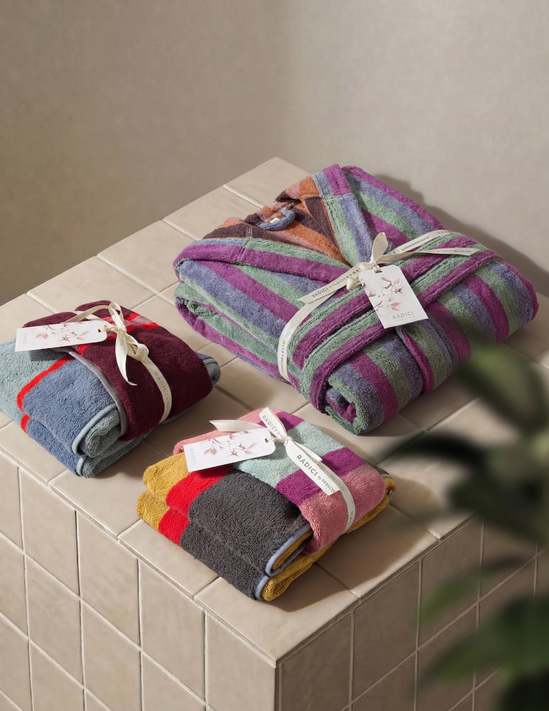 rinascente Tessitura Randi Reverso Towel And Guest Towel Set, Double Face