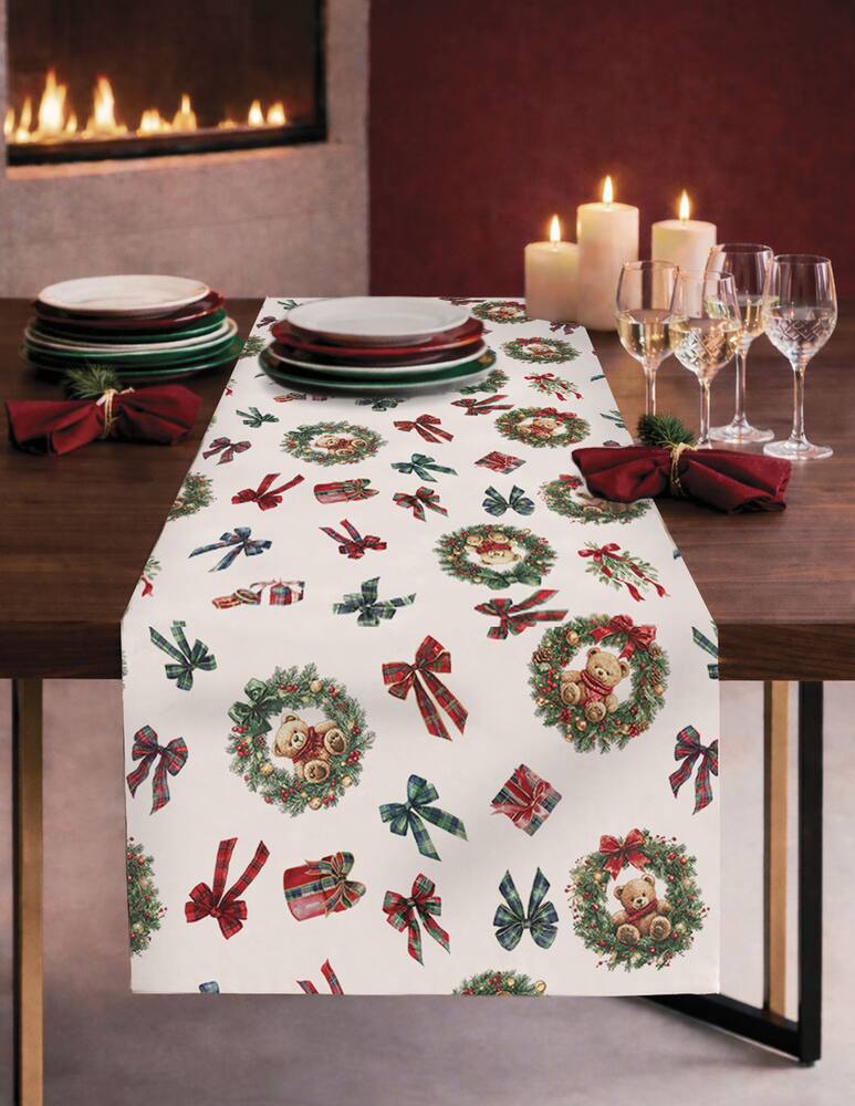 Tessitura Randi Christmas Teddy Runner - immagine 1 Tessitura Randi Christmas Teddy Runner - immagine 1