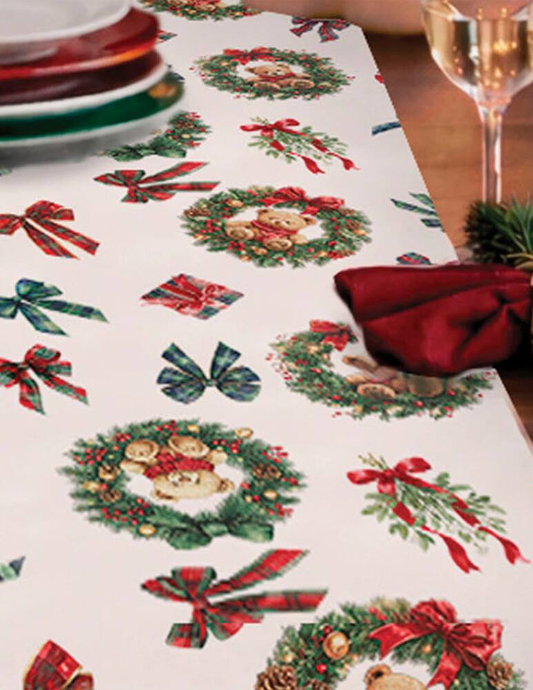 Tessitura Randi Christmas Teddy Runner - immagine 2 Tessitura Randi Christmas Teddy Runner - immagine 2