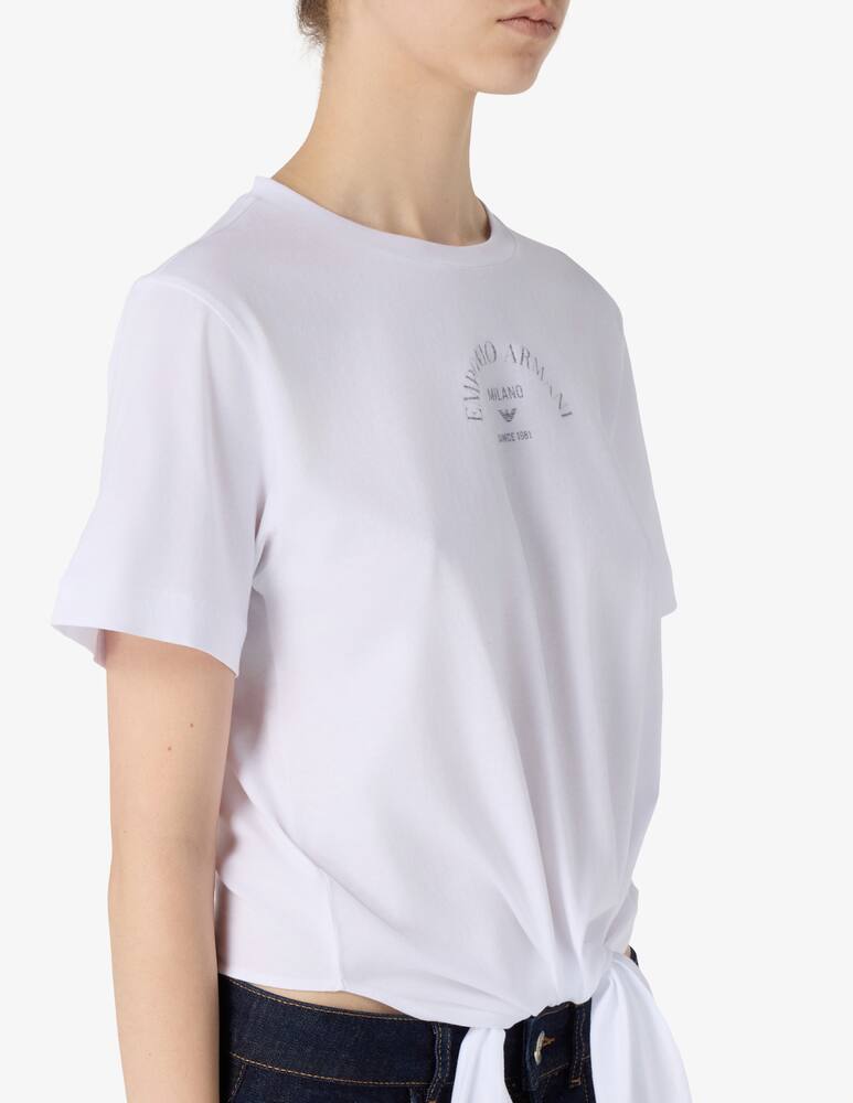 rinascente Emporio Armani T-shirt logo e fiocco