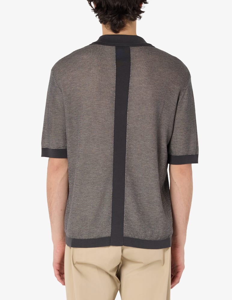 rinascente Emporio Armani Polo maglia collo aperto