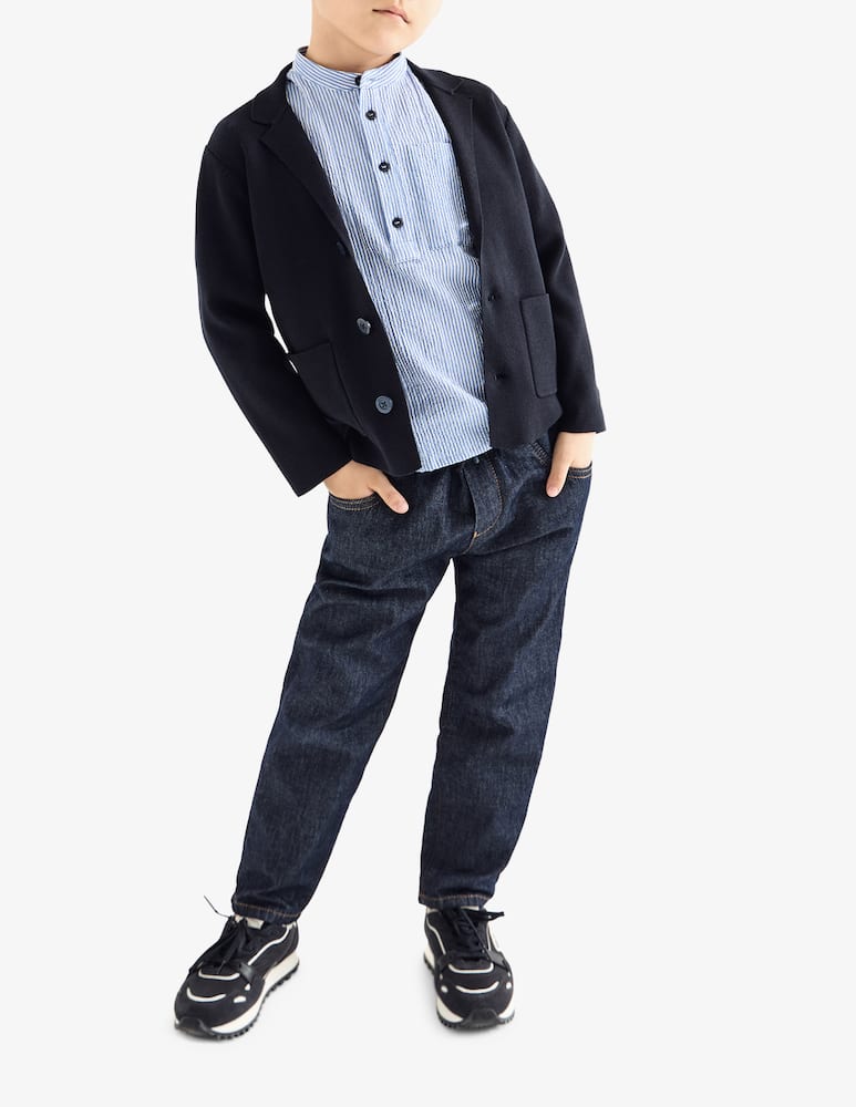 rinascente Emporio Armani Henley striped shirt