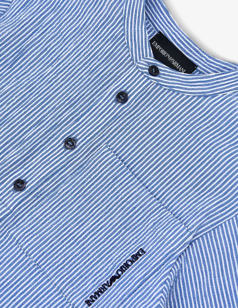 rinascente Emporio Armani Henley striped shirt