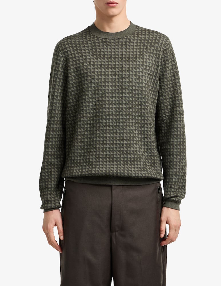 rinascente Emporio Armani Maglia jacquard aquila lana