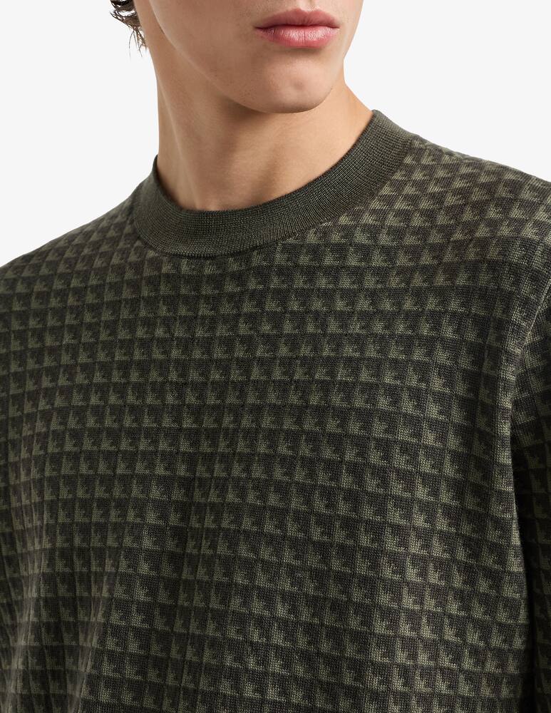 rinascente Emporio Armani Maglia jacquard aquila lana