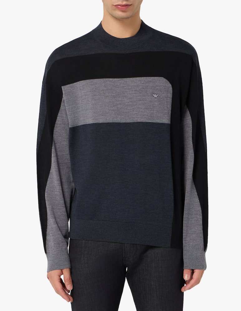 rinascente Emporio Armani Maglia lana color block