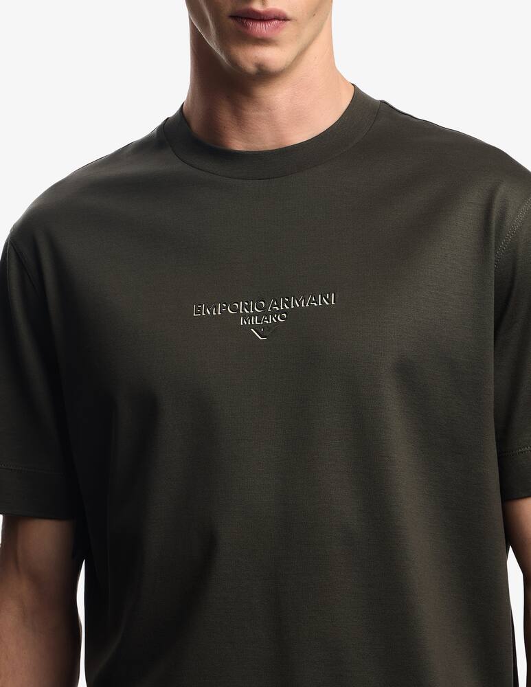 rinascente Emporio Armani T-shirt cotone logo centro