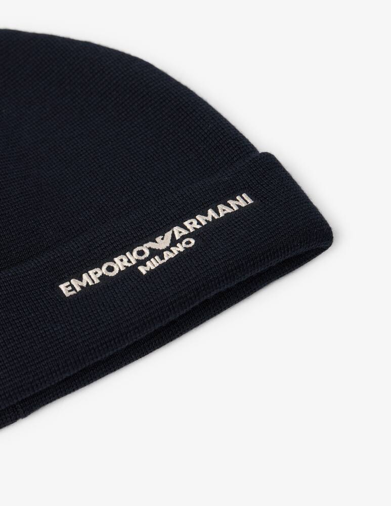 rinascente Emporio Armani Logo beanie