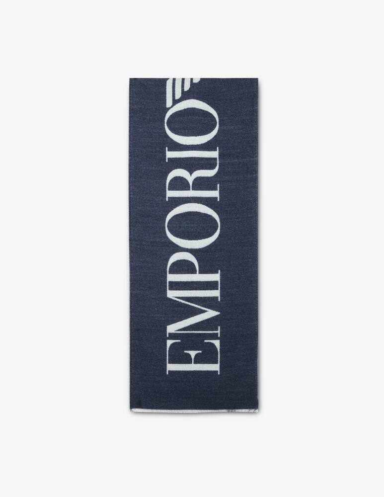 rinascente Emporio Armani Sciarpa logo bicolore