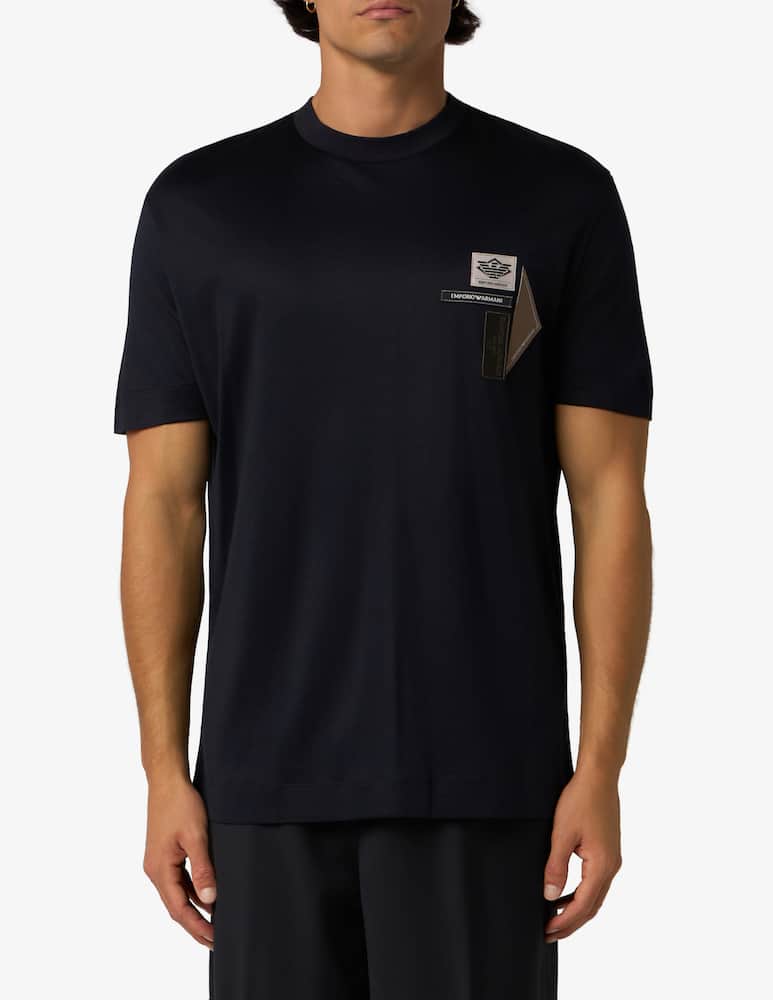 rinascente Emporio Armani Maglia cotone multi logo