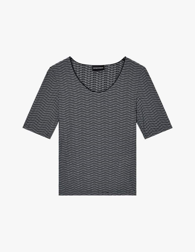 rinascente Emporio Armani Striped short sleeve jumper