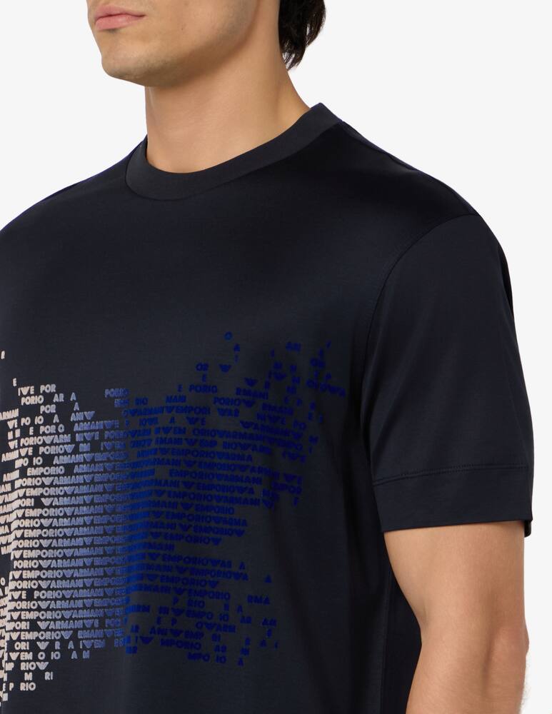 rinascente Emporio Armani Lyocell logo t-shirt