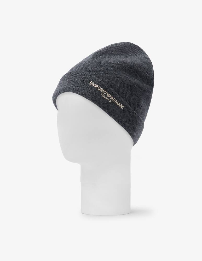 rinascente Emporio Armani Logo beanie