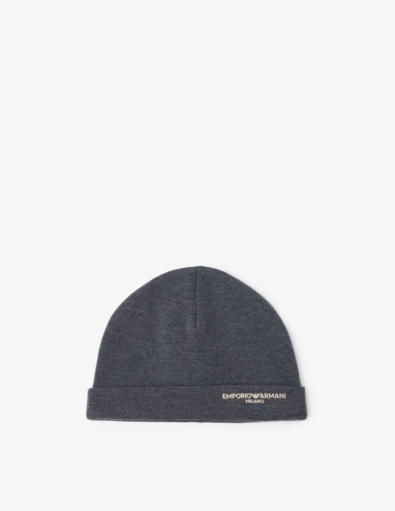 rinascente Emporio Armani Logo beanie