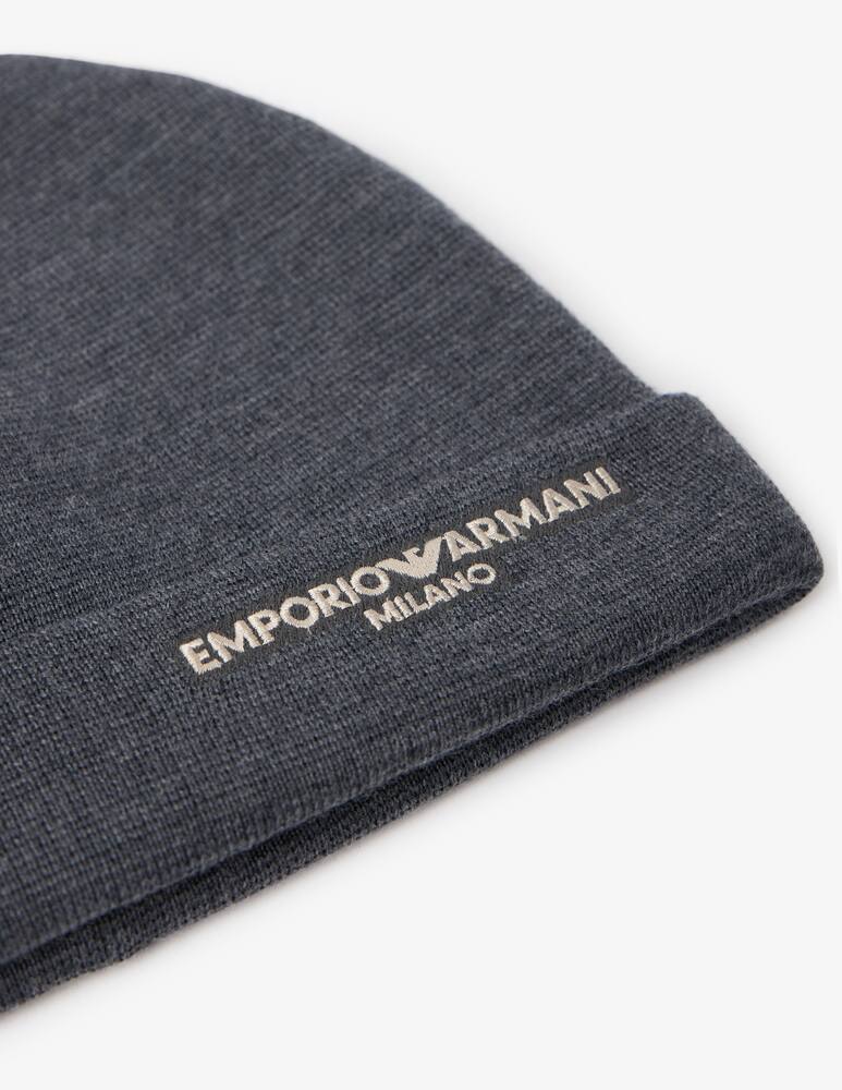 rinascente Emporio Armani Logo beanie