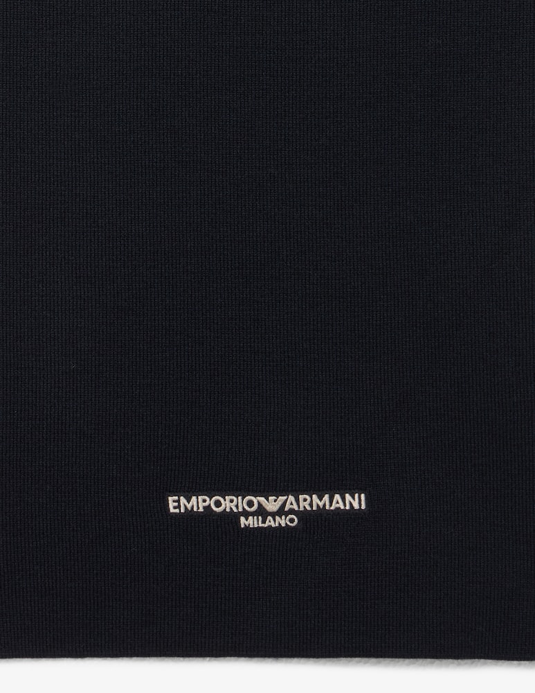 Emporio Armani Logo tag scarf Milano - picture 2 Emporio Armani Logo tag scarf Milano - picture 2