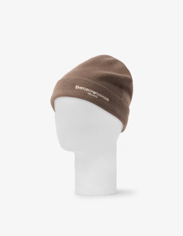 rinascente Emporio Armani Logo Beanie