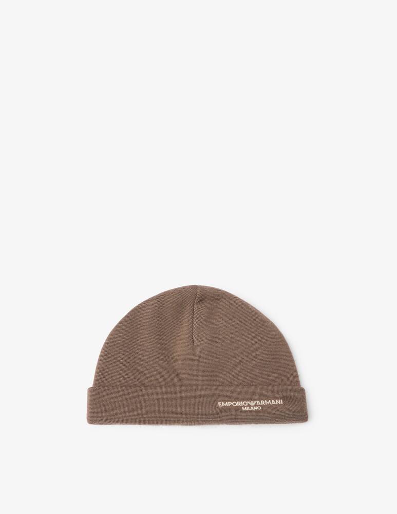 rinascente Emporio Armani Logo Beanie