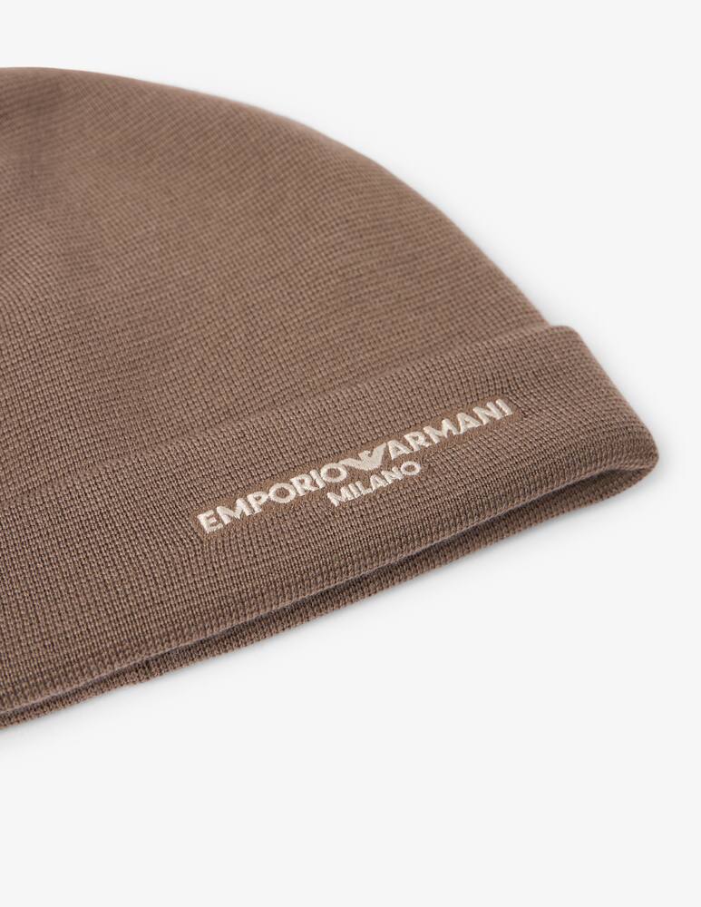 rinascente Emporio Armani Logo Beanie