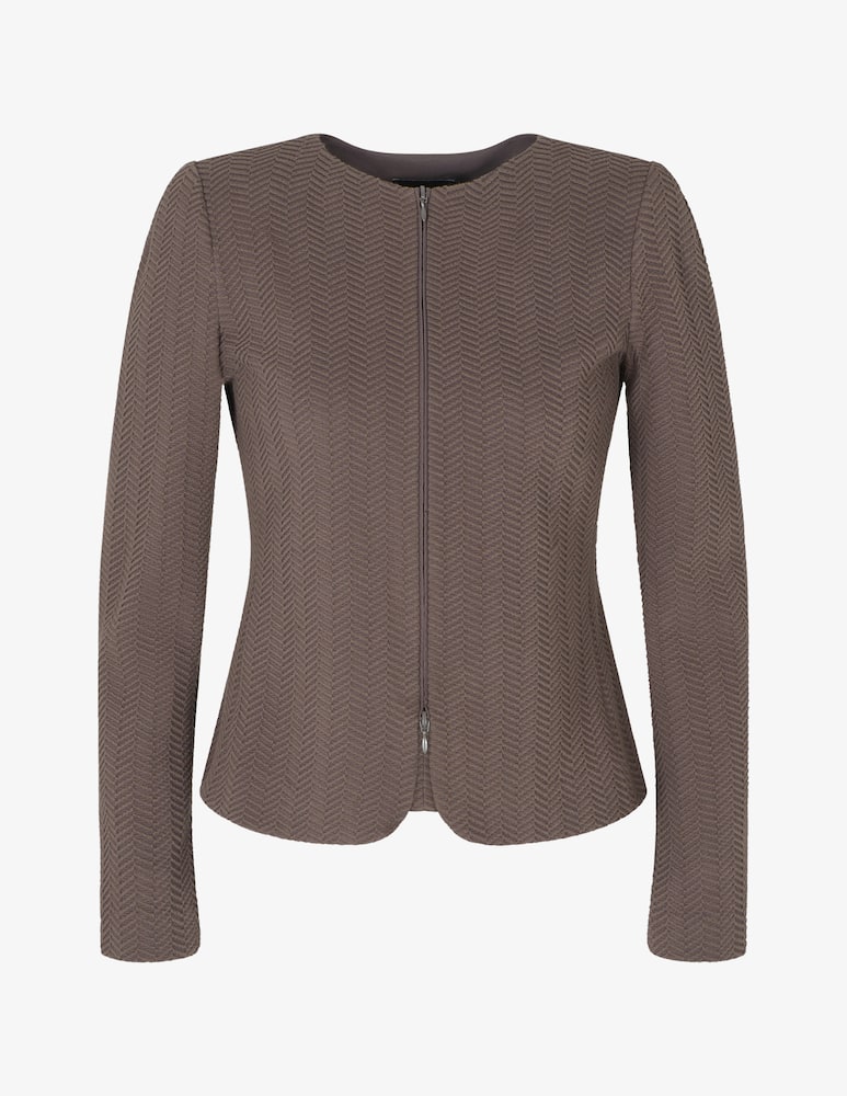 rinascente Emporio Armani Zippered chevron blazer