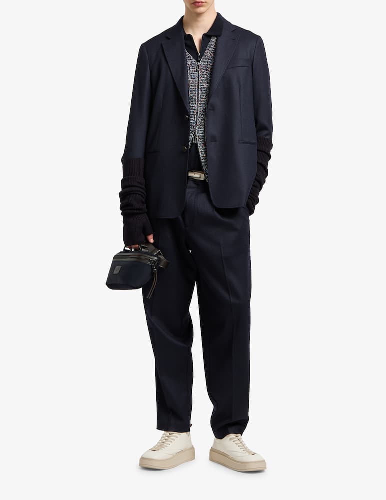 Emporio Armani Blazer tasca filetto flanella - immagine 2 Emporio Armani Blazer tasca filetto flanella - immagine 2