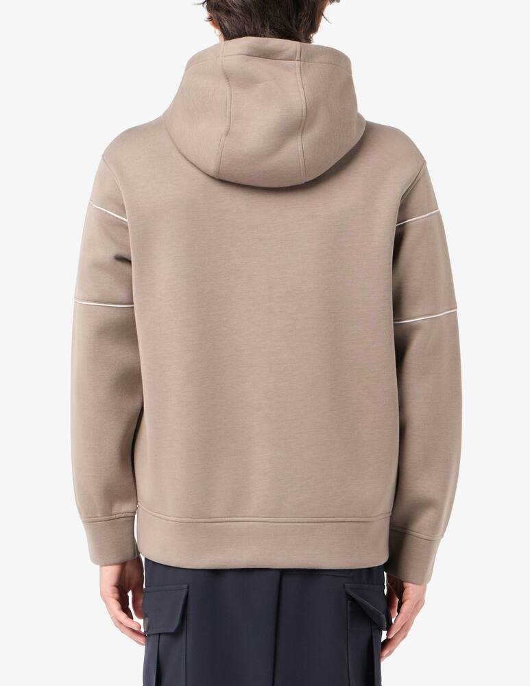 rinascente Emporio Armani Hoodie logo lettering piping