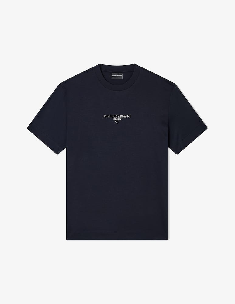 rinascente Emporio Armani Monogram logo t-shirt