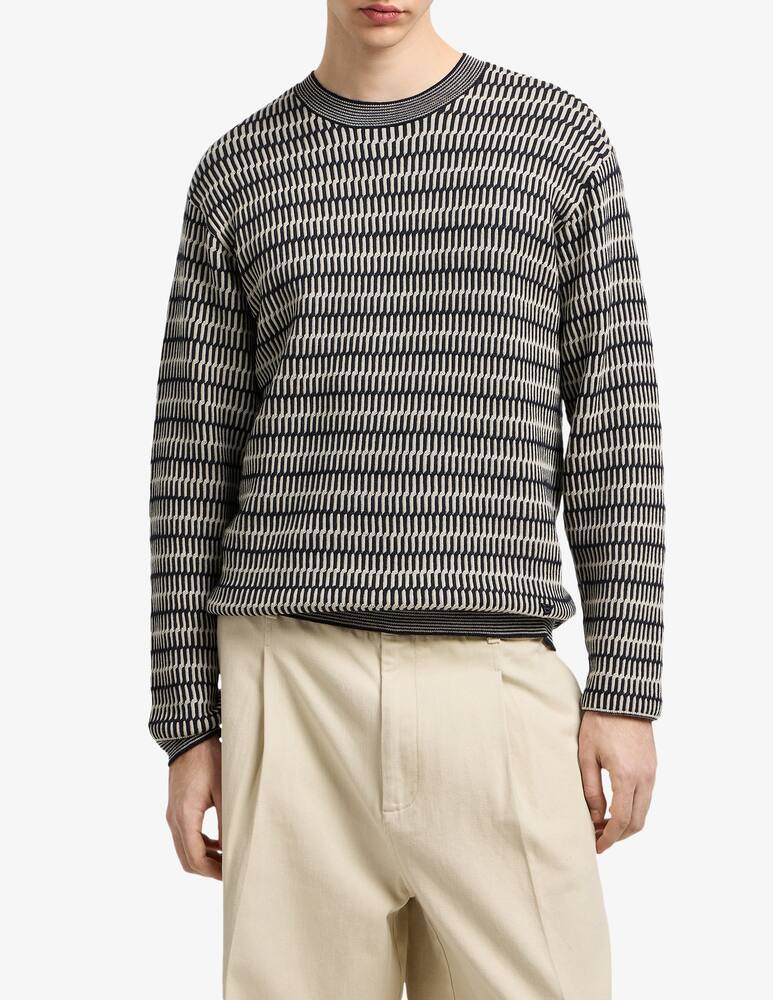 Emporio Armani Jacquard wool jumper - picture 1 Emporio Armani Jacquard wool jumper - picture 1