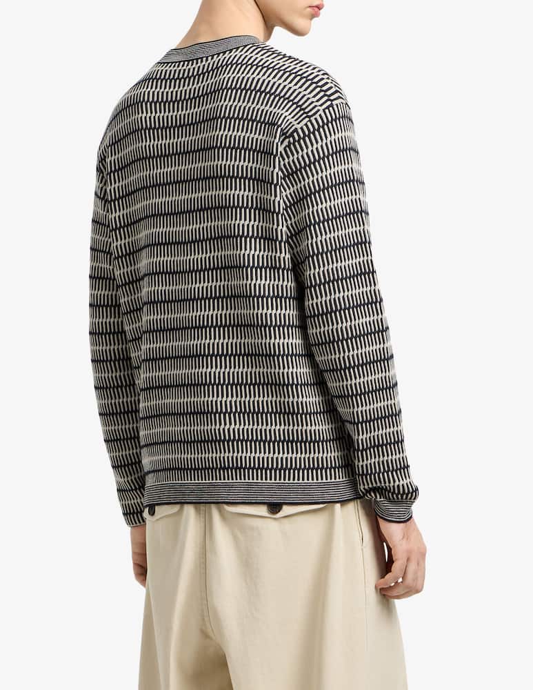 Emporio Armani Jacquard wool jumper - picture 2 Emporio Armani Jacquard wool jumper - picture 2