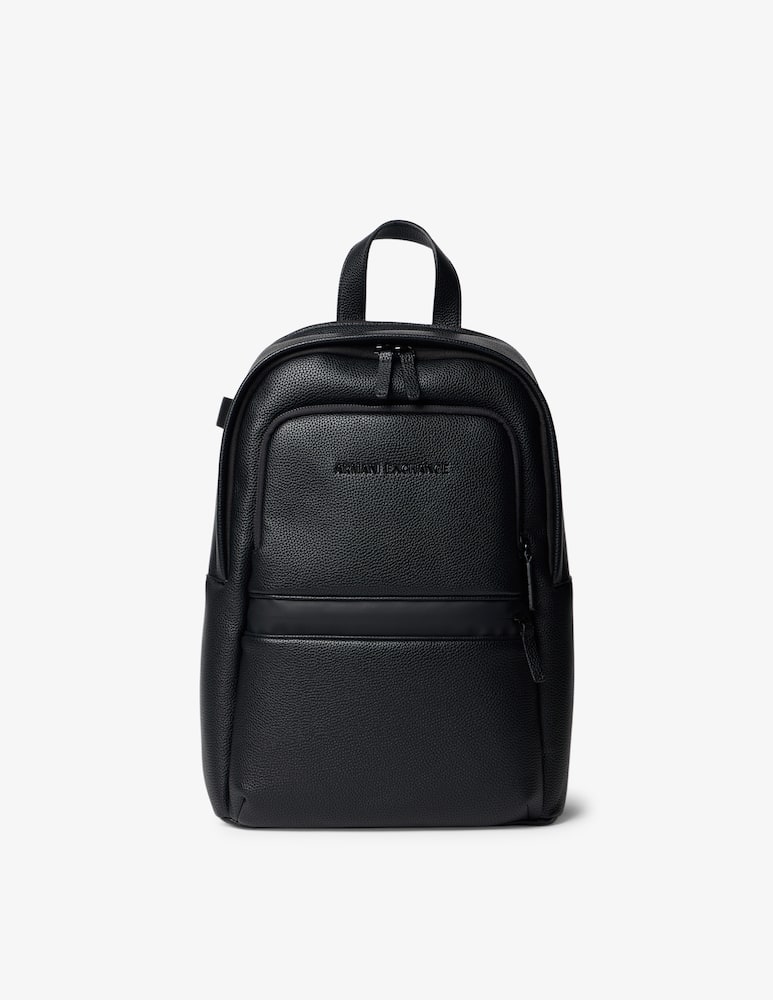 rinascente Armani Exchange Madrid faux leather backpack