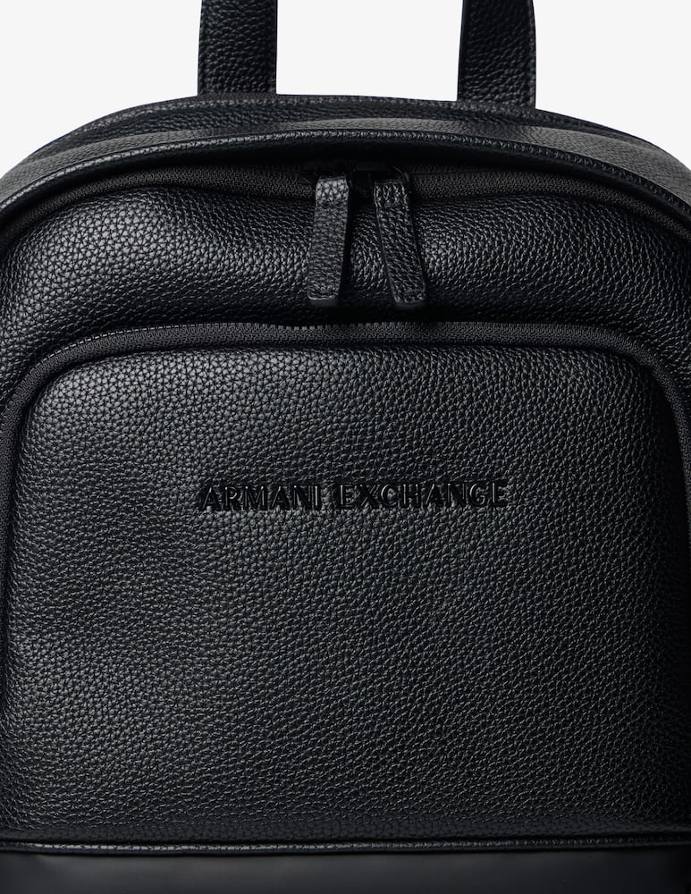 rinascente Armani Exchange Madrid faux leather backpack