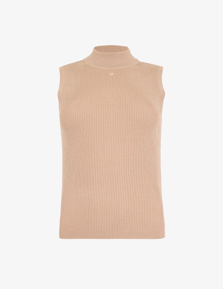 rinascente Armani Exchange Top senza maniche metallizzato