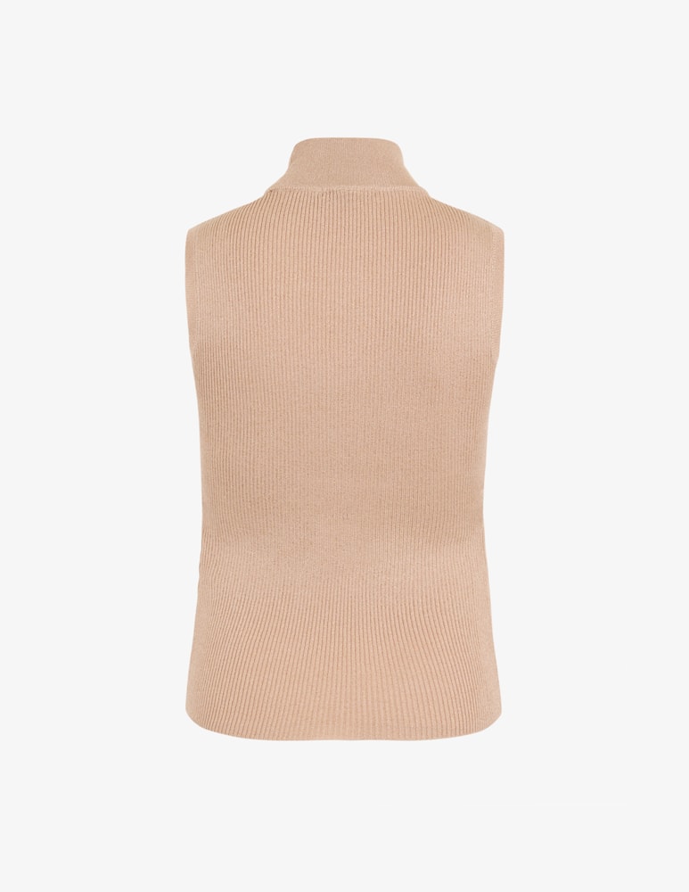 rinascente Armani Exchange Top senza maniche metallizzato