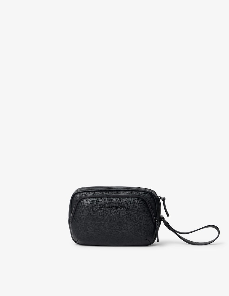 rinascente Armani Exchange Madrid faux leather beauty case