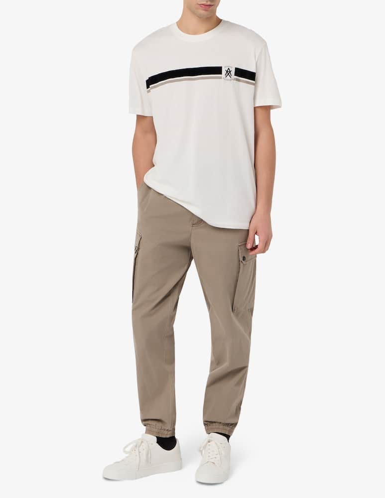 rinascente Armani Exchange Striped logo t-shirt