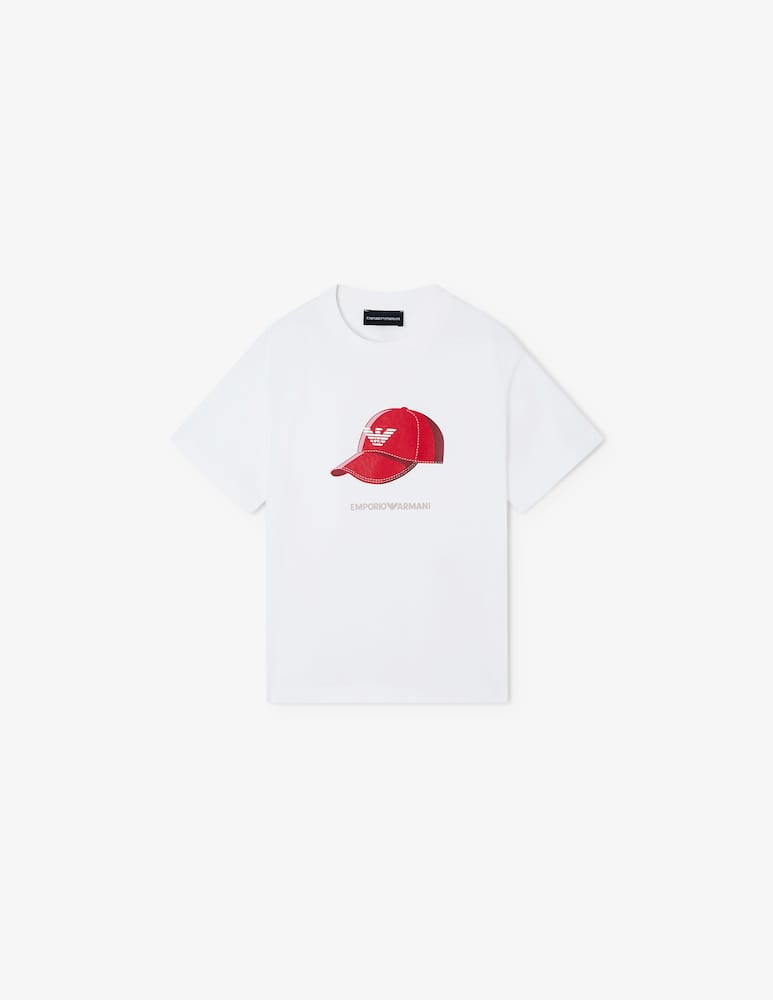 rinascente Emporio Armani Cap print t-shirt