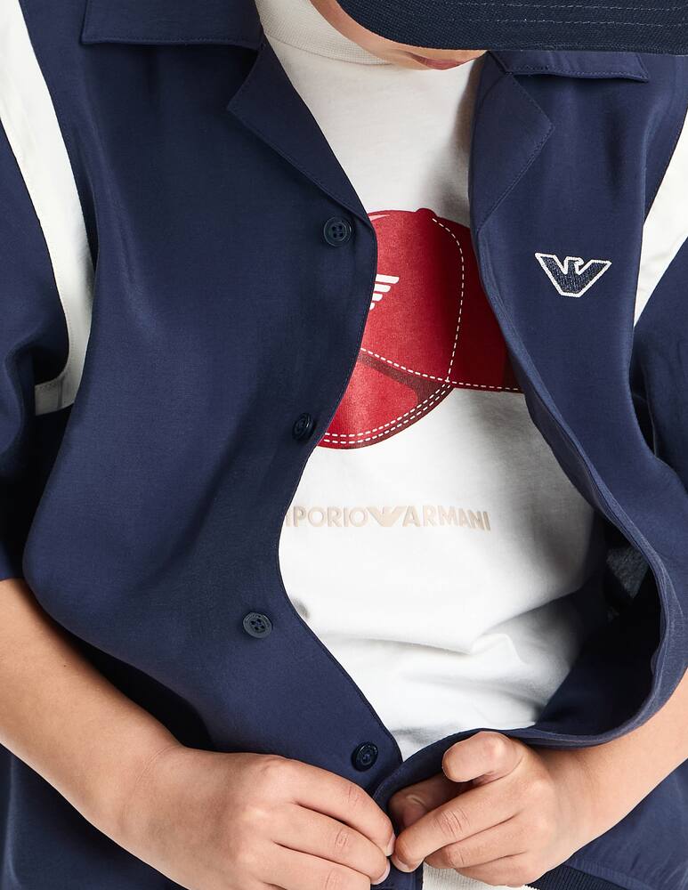 rinascente Emporio Armani Cap print t-shirt