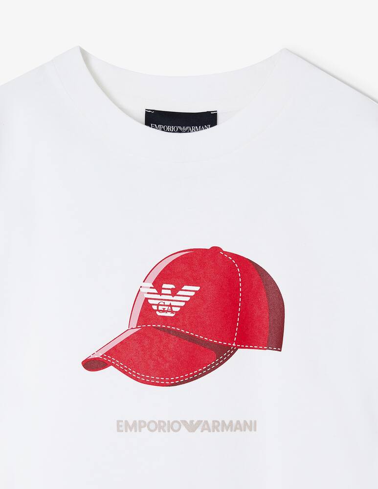 rinascente Emporio Armani Cap print t-shirt