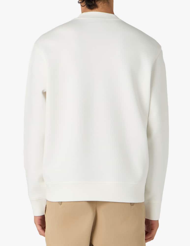 Emporio Armani Felpa girocollo con logo ricamato - immagine 3